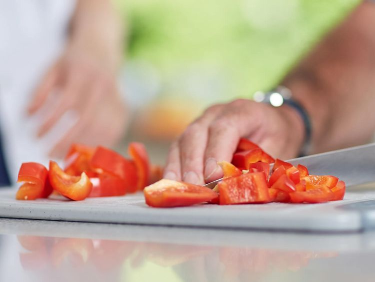 Tomaten schneiden