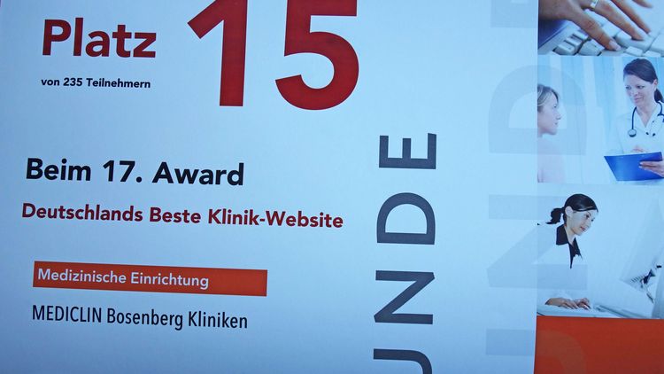 Die MEDICLIN Bosenberg Kliniken überzeugen mit ihrem Internetauftritt