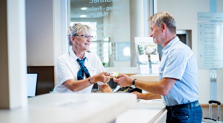 Ankunft in der orthopaedischen Rehabilitation