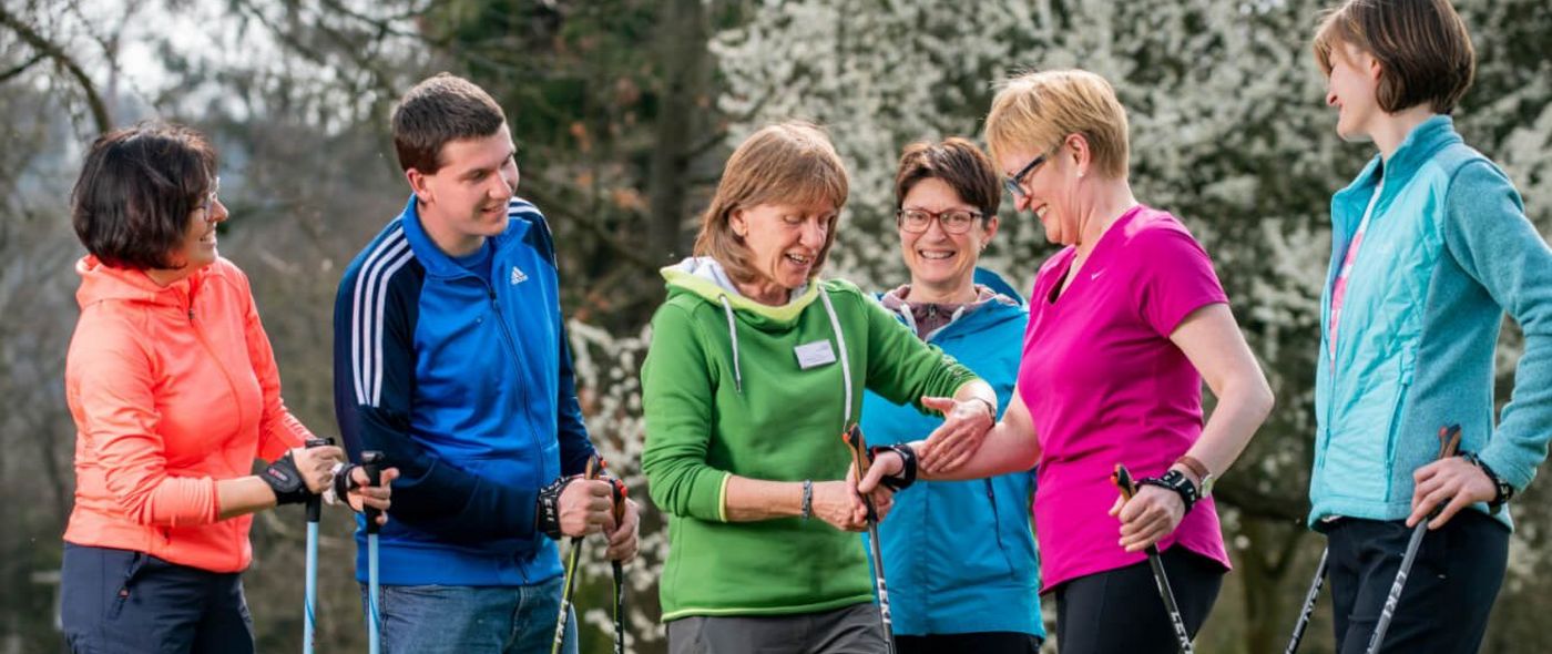 Nordic Walking in der Gruppe