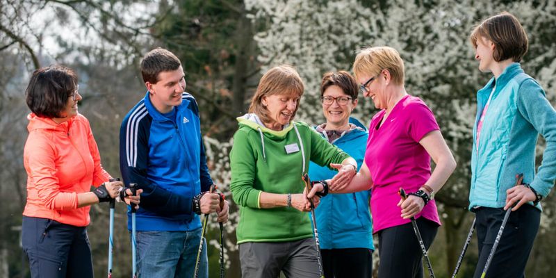 Nordic Walking in der Gruppe