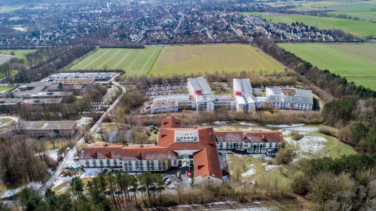Luftaufnahmen der Deister Weser Kliniken in Bad Münder