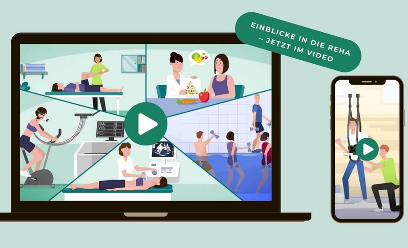 Reha-Szene Screen Ipad und Handy