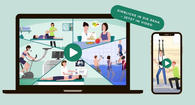 Reha-Szene Screen Ipad und Handy