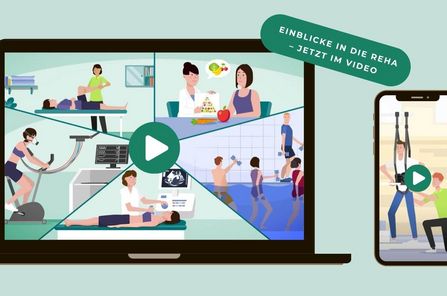 Reha-Szene Screen Ipad und Handy