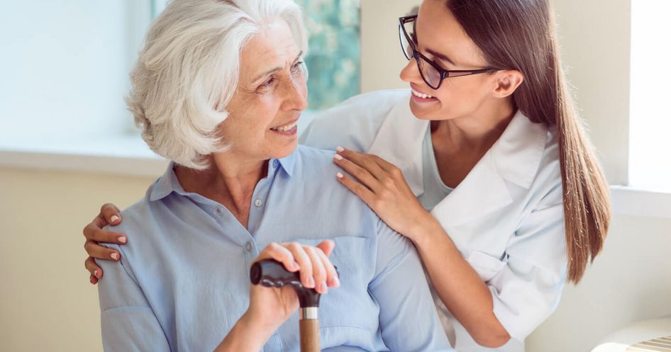 Gehstock bei Osteoporose 