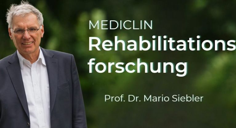 Prof. Siebler im Interview zur MEDICLIN Rehaforschung Prof. Siebler im Interview zur MEDICLIN Rehaforschung
