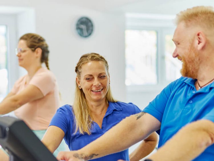 Auf dem Ergometer