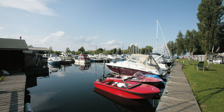 Segelboote im Yachthafen in Plau am See