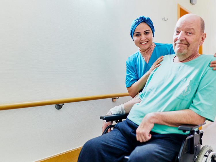 Spaziergang über den Flur