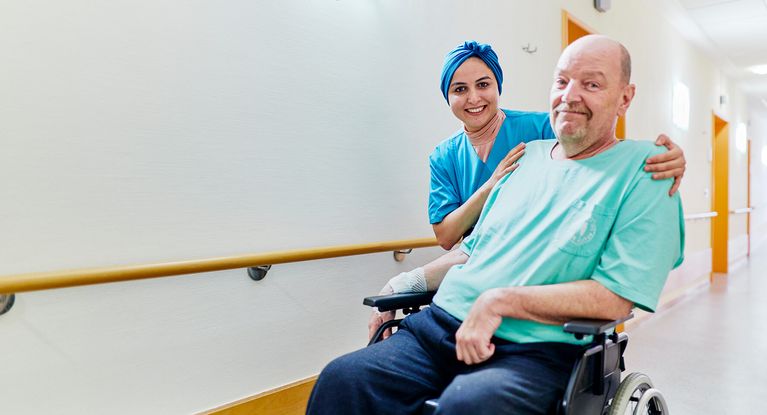 Spaziergang über den Flur