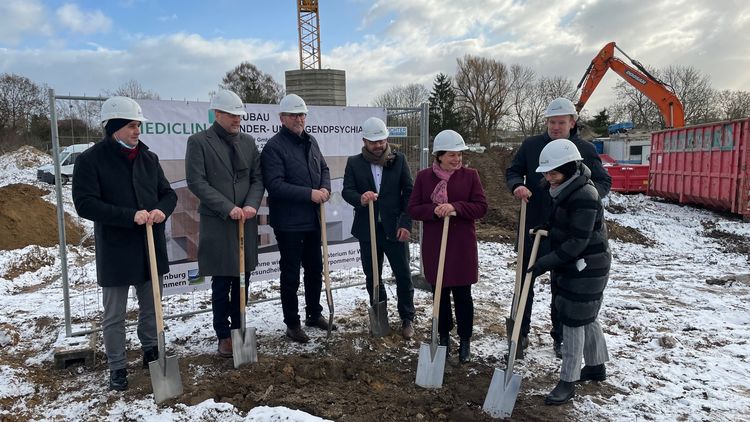 MEDICLIN Müritz-Klinikum: Spatenstich für den Neubau der Kinder- und Jugendpsychiatrie in Röbel