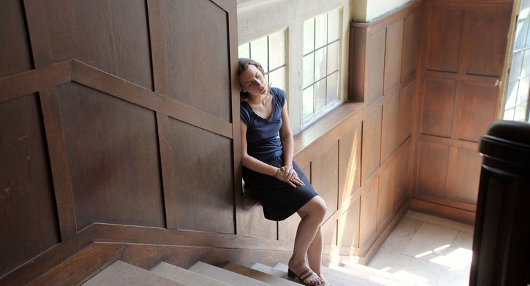 Erschöpft vom Treppensteigen Erschöpft vom Treppensteigen