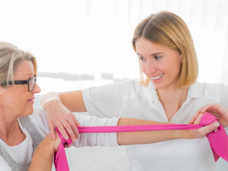 Physiotherapie mit Flexband