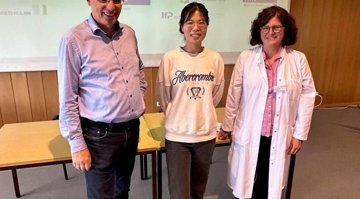 Das Team von MEDICLIN Reha-Research tritt auf einer Messe in Stockholm auf